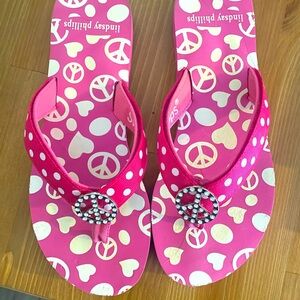 Cute Peace Sign Y2K Sandals